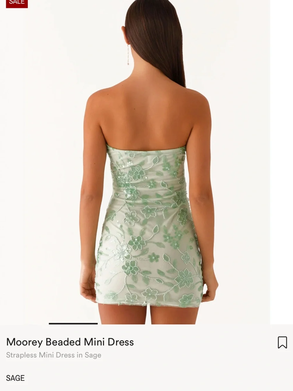 Peppermayo strapless mini